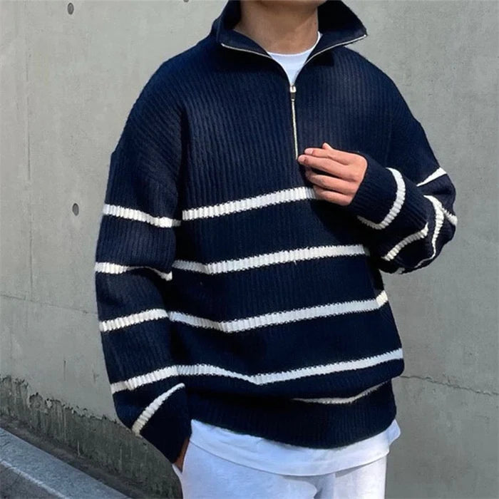 OLD MONEY Quarter Zip Sweater